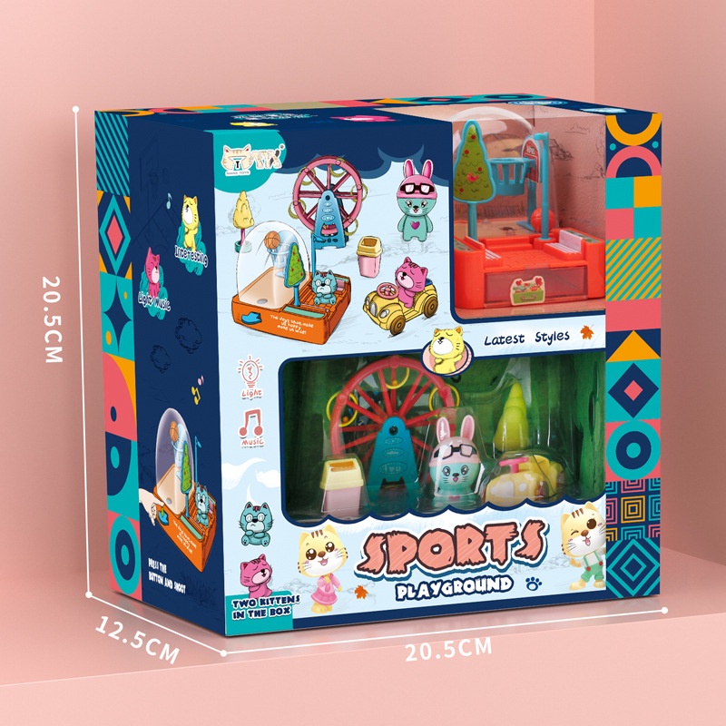 Bộ đồ chơi khu vui chơi mini cho bé