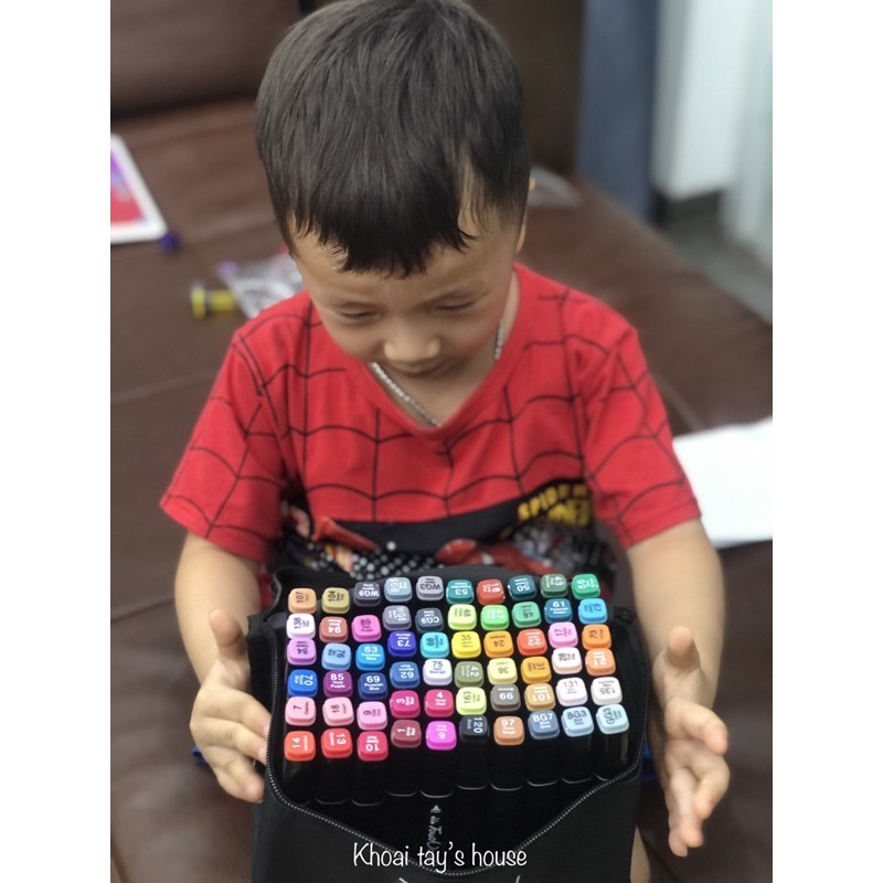 bút màu Marker Touch Cool chính hãng 60pcs tặng kèm khay