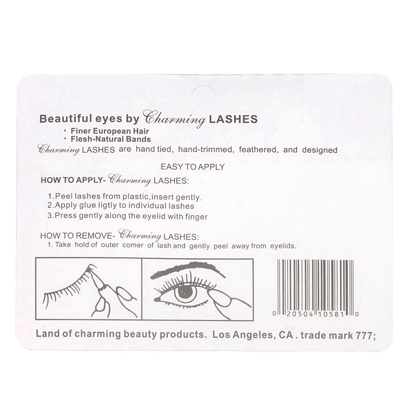 Lông Mi Giả Mềm Tự Nhiên Trang Điểm Chuyên Nghiệp Kích Thước 8 / 10 / 12 / 14mm