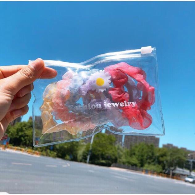 Sét 5 Dây Buộc Tóc Siêu Xinh ( Túi Zip)