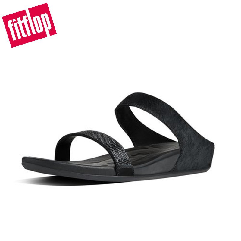 Fitflop Dép Sandal Đế Mềm Đính Đá Thời Trang Đi Biển Cho Nữ