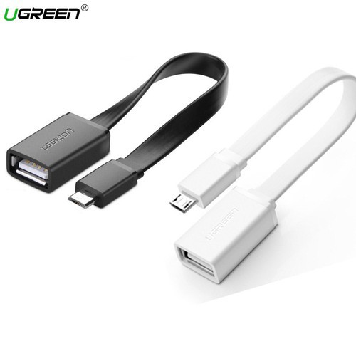 Dây cáp OTG Micro USB Cao cấp Ugreen US133 dây dẹt dài 10CM 10395 10821 Chính Hãng