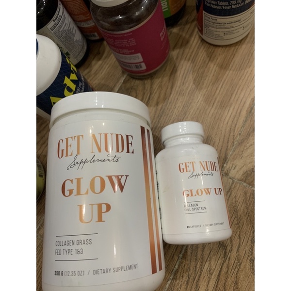 Glow Up bột/viên uống collagen hỗ trợ làn da, mái tóc và móng tay khỏe mạnh