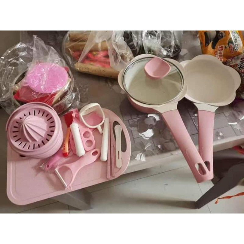 Bộ và nồi chảo đá kèm lồng hấp cho bé ăn dặm