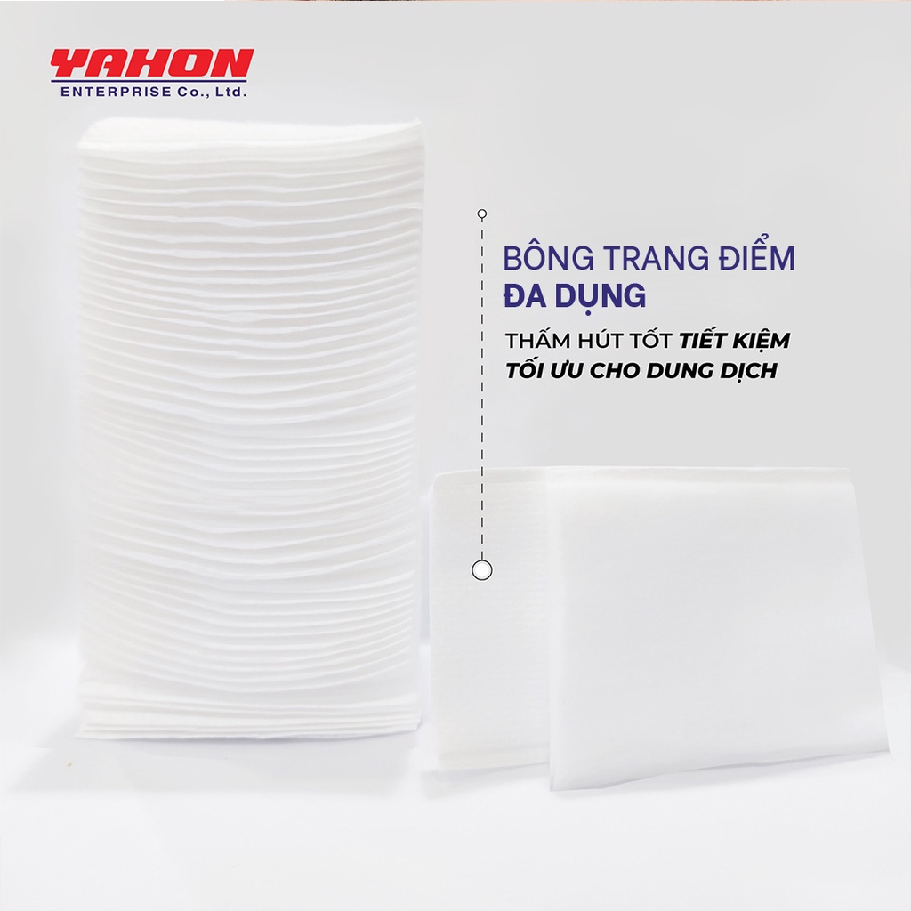 Combo 3 Bao Bông Tẩy Trang Ép Biên POP-PUF 180 Miếng/Bao