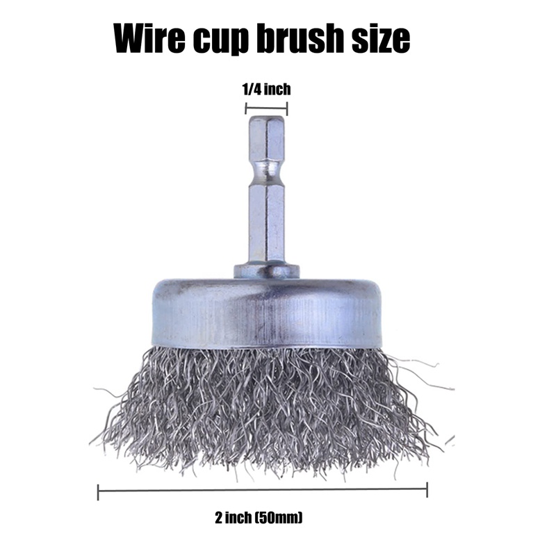 Bộ 4 Cọ Dây Thép Carbon 1 / 4 Inch Arbor 0.010 Inch Chuyên Dụng Cho Máy Khoan