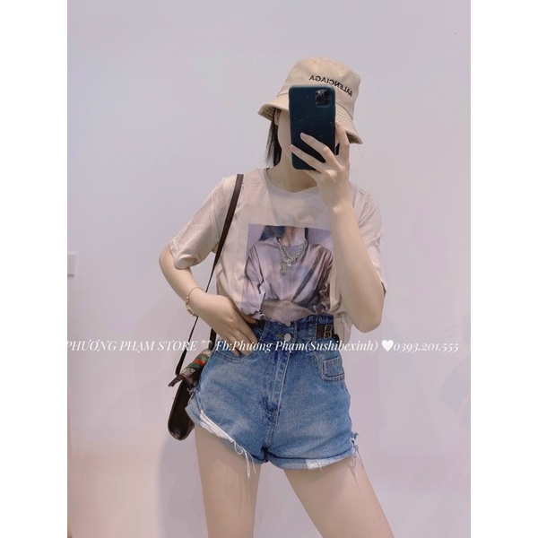 áo phông hình đính đá hàng chuẩn wendi QC | BigBuy360 - bigbuy360.vn