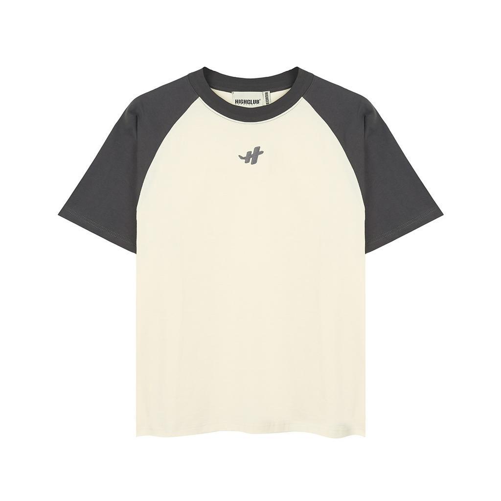 Áo Thun TEE H RAGLAN OVERSIZE  Nam/Nữ 3 màu Cổ Tròn - HIGHCLUB Brand Chính Hãng