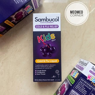 Siro Sambucol Cold & Flu Úc 120ml Cho bé