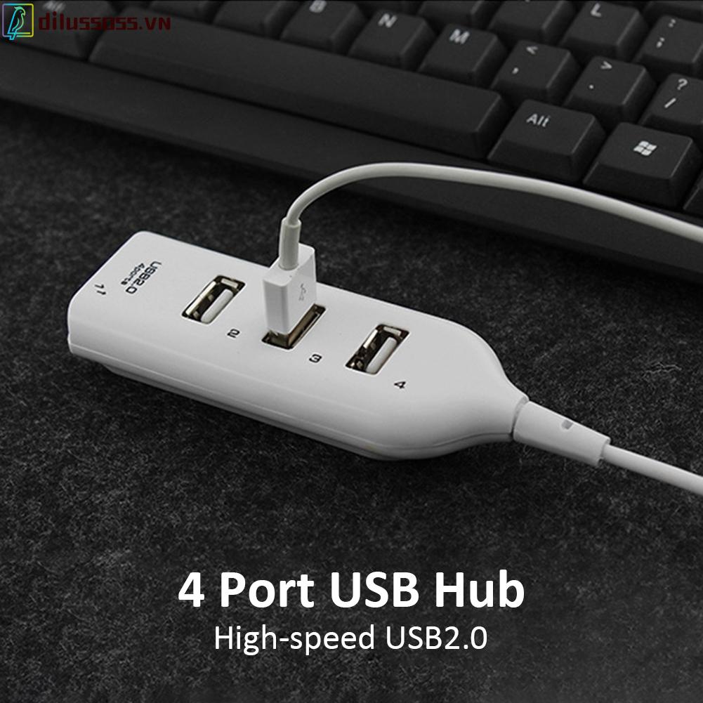 Bộ chia 4 cổng USB 2.0 tốc độ cao 5Mbps