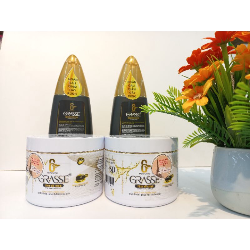 Kem ủ tóc hương nước hoa Grasse 275g+Dầu gội 215ml