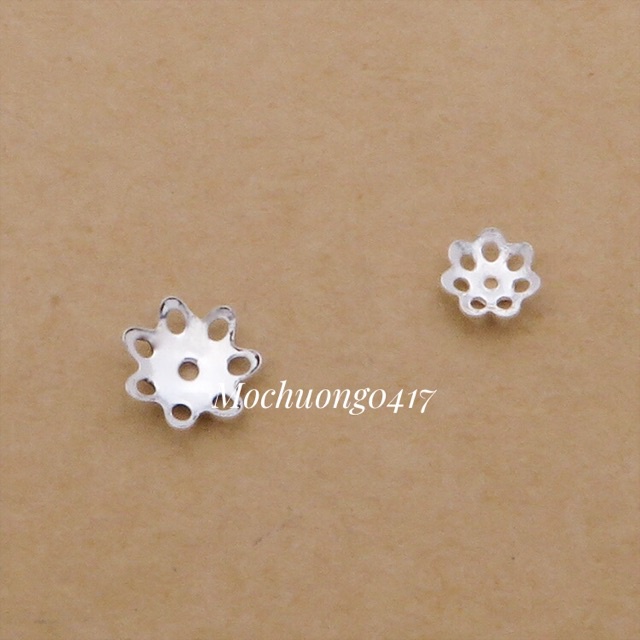 SỈ SIÊU RẺ  Charm ốp hoa bạc hàng đẹp - Bạc chuẩn loại 1, PH914