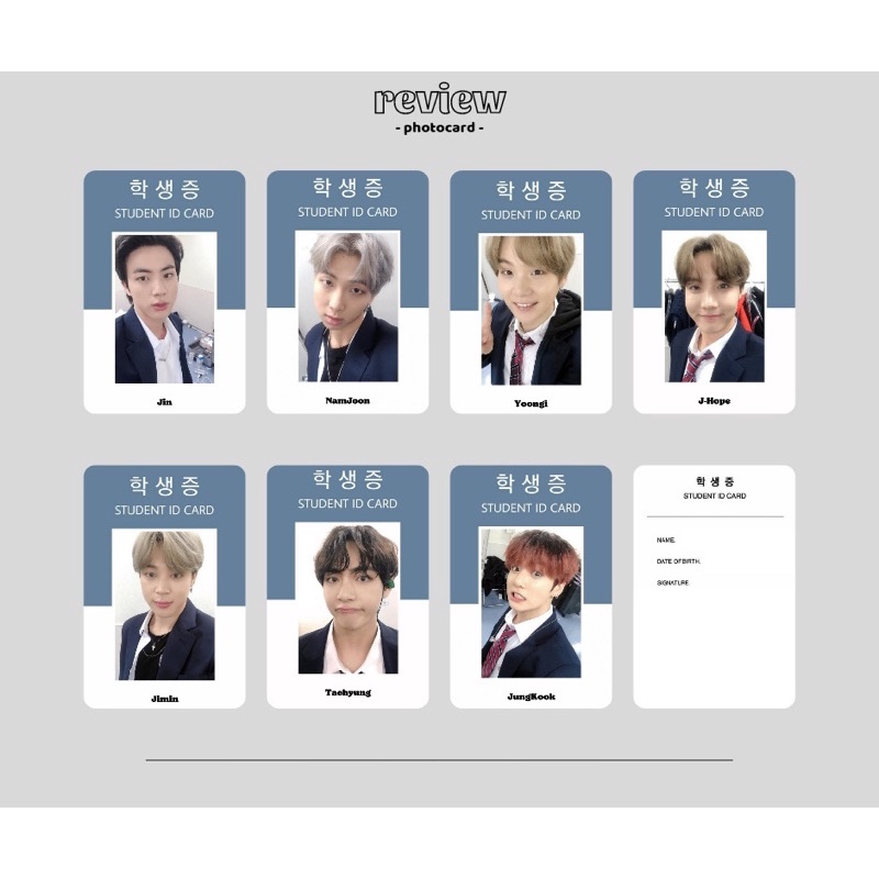 ID CARD STUDENT BTS