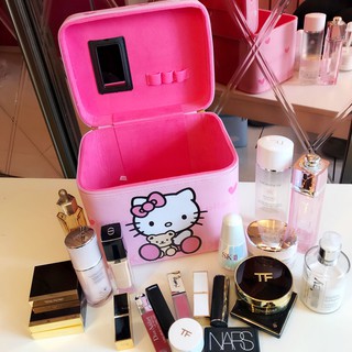 Túi đựng mỹ phẩm cỡ lớn họa tiết Doraemon Hello Kitty dễ thương