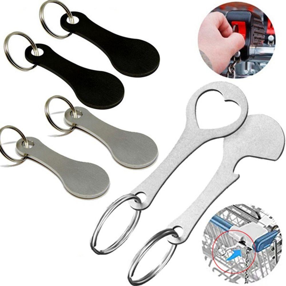 Móc Khóa Xe Đẩy Mua Sắm Bằng Hợp Kim Nhôm Tiện Dụng