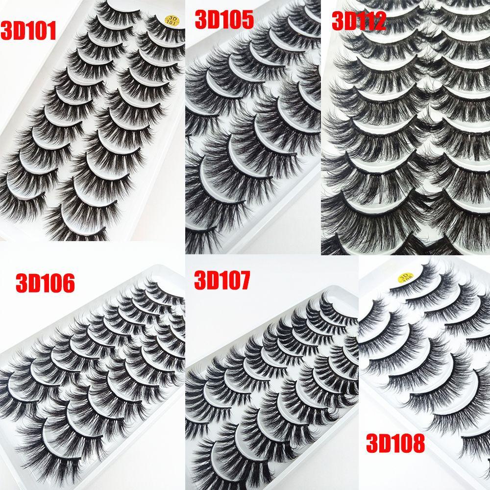 Set 10 Cặp Lông Mi Giả BORAG SKONHED 3D Handmade Dành Cho Trang Điểm Mắt