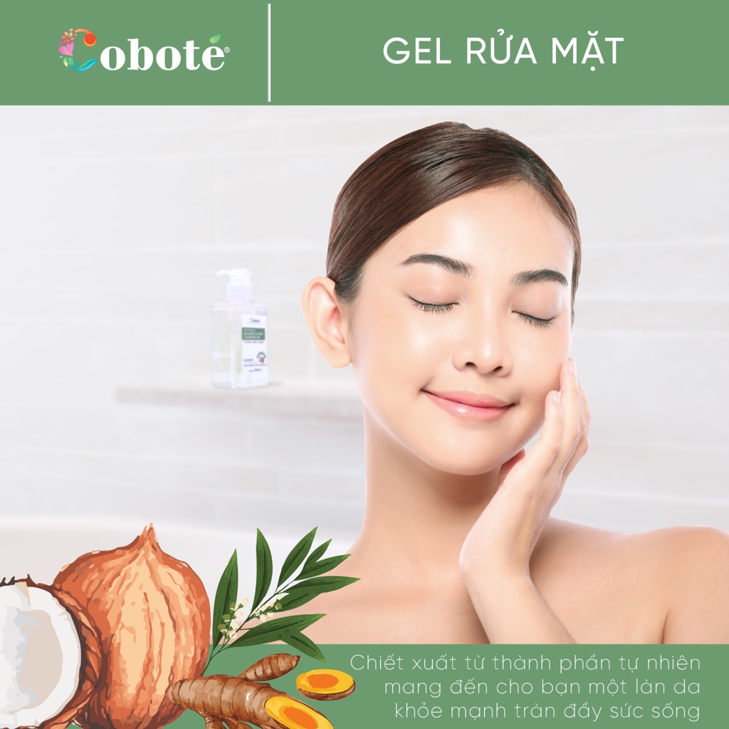Gel Rửa Mặt Cobote 150ml - Thuần chay thuần tự nhiên