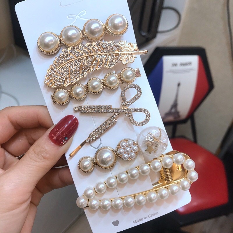 Set 6 kẹp kiểu Hàn Quốc siêu xinh