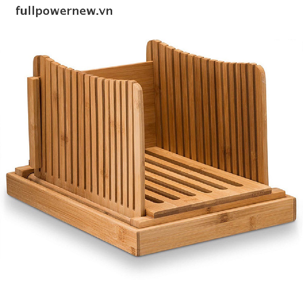 Dụng cụ cắt bánh mì bằng gỗ tre có thể gập lại