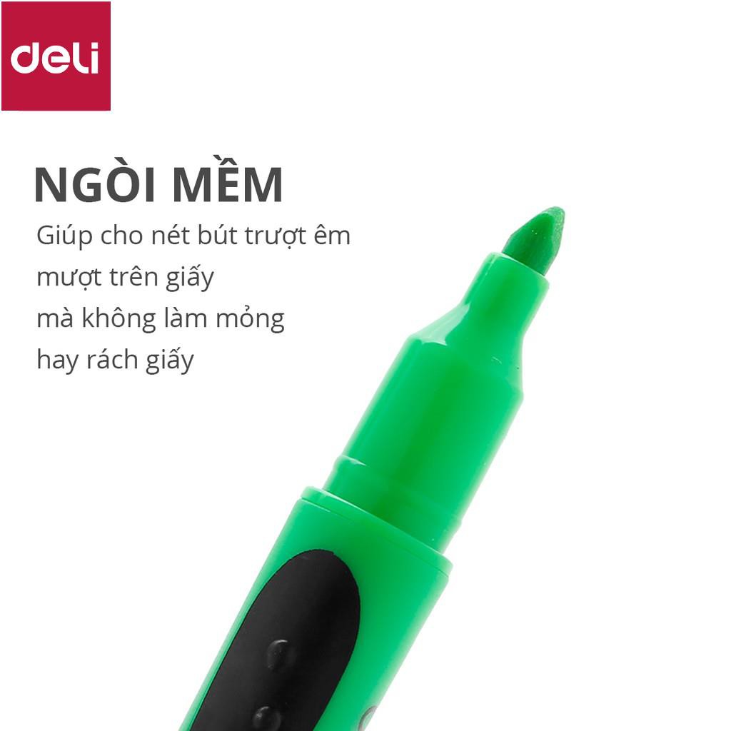 Bút nhấn dòng Deli 2 màu Xanh/Vàng - EU35150/EU35170 [Deli]