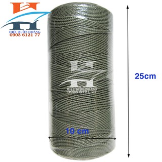 Cuộn dây cước màu xám xanh dùng đan giàn leo, trang trí