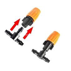 Combo 10 béc phun sương 1 hướng màu cam chân tê