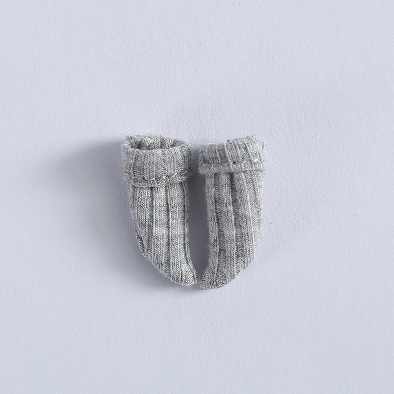 Tất trắng cho búp bê BJD ob11 1/12