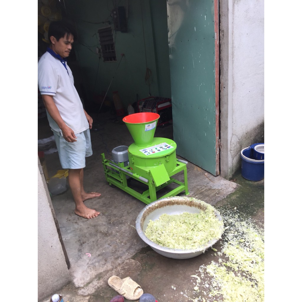 Máy băm chuối băm cỏ đa năng okasu mới nhất 2019