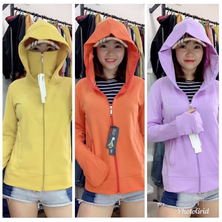 Áo Khoác Chống Nắng Nữ Dáng Rộng Dài Chống Tia Uv 22 Sun Clothing Upf 50+ Thoáng Khí