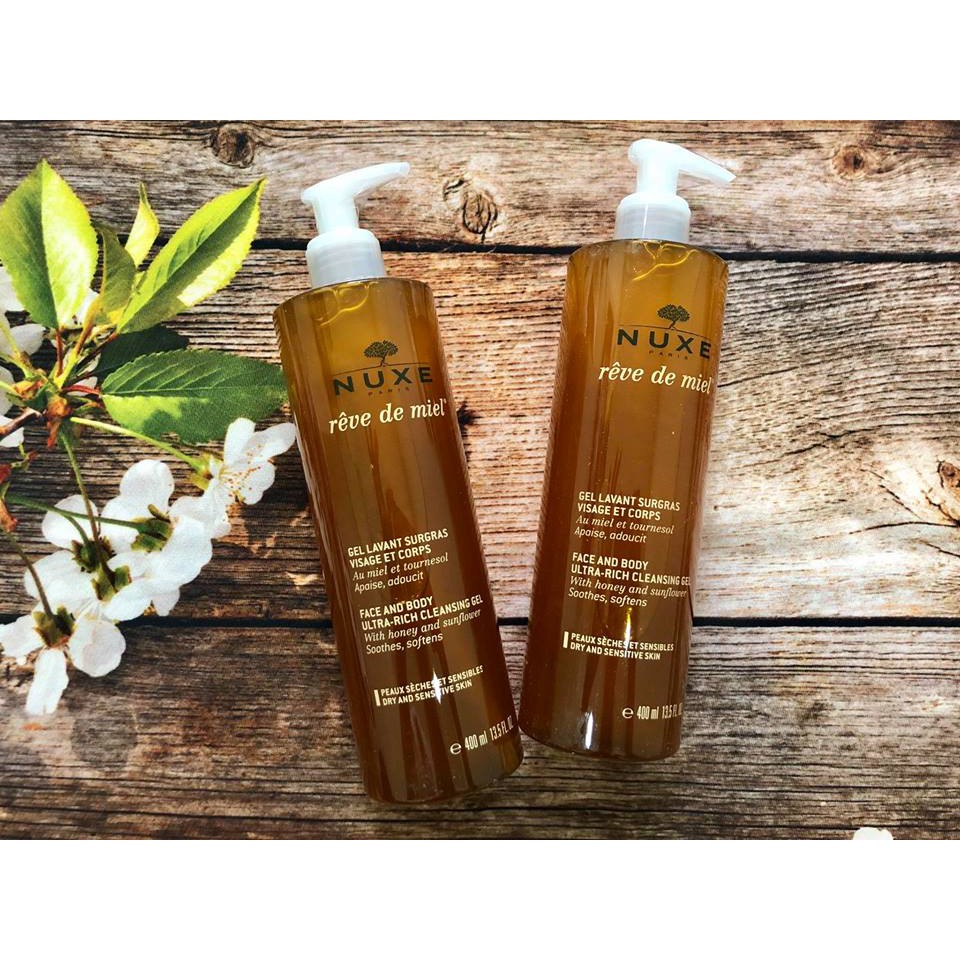 Sữa rửa mặt Nuxe Mật ong các size