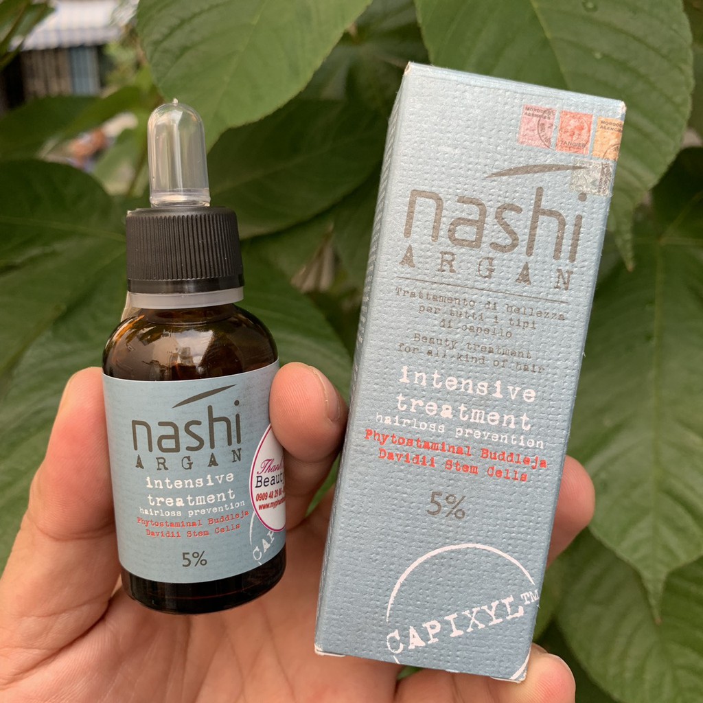 🇮🇹 Huyết thanh chống rụng kích thích mọc tóc Nashi Argan CAPIXYL Intensive Treatment hairloss prevention 5% 30ml