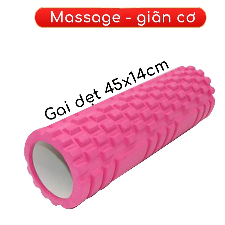Con Lăn Yoga Foam Roller Massage Dãn Cơ Tập Gym,Yoga, Hàng Chuẩn 50mm.(Loại 1)