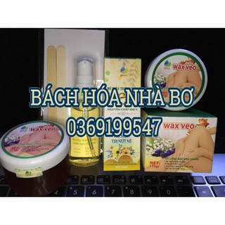 [Chính Hãng] Combo Bộ TRIỆT LÔNG VĨNH VIỄN Gồm [1 Wax lông tẩy lông + 1 Tinh chất mỡ trăn + tặng kèm giấy wax + que gạt]
