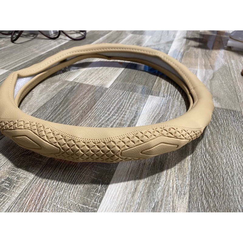 Sản phẩm gia đình làm: combo 10 Tay lái ô tô xe con 38cm màu sữa