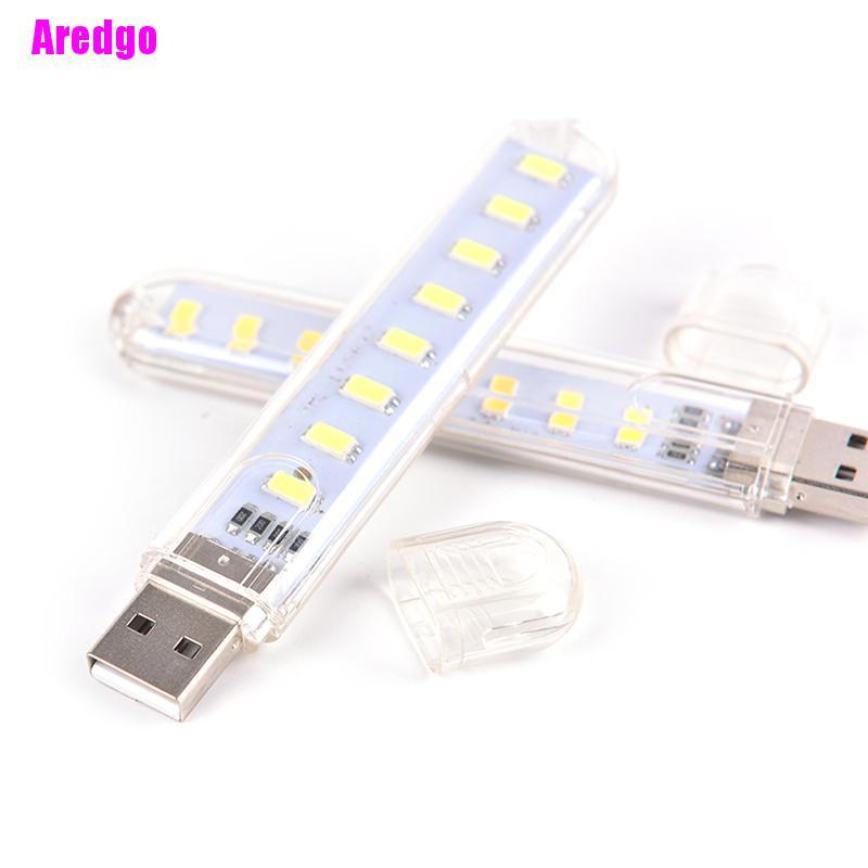 Đèn led usb 8 bóng mini di động tiện dụng cho pc / laptop