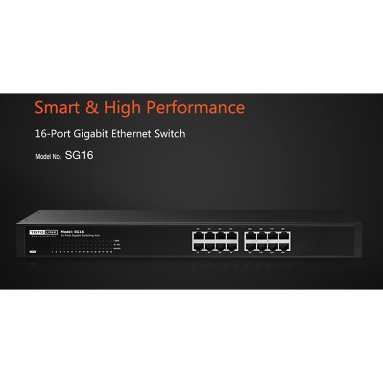 Switch Totolink SG16D - 16 cổng tốc độ Gigabit/ 13 inches Chính hãng bảo hành 24 tháng