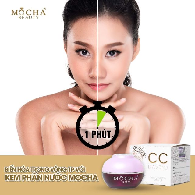 Kem phấn nước Hàn Quốc Mocha- makeup tiện lợi trong 1'