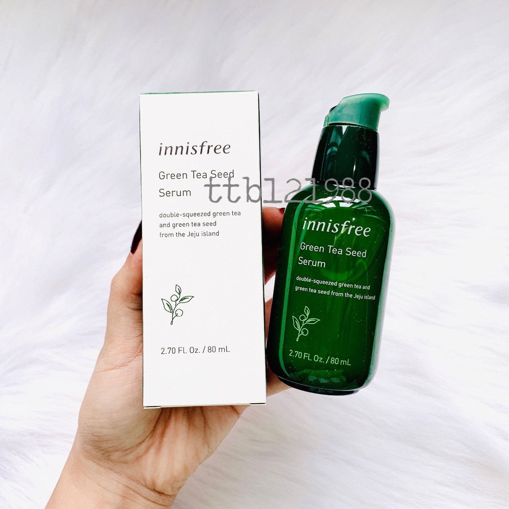COMBO SERUM INNISFREE GREEN TEA SEED (SAMPLE-50ML-80ML có hộp-80ML không hộp)