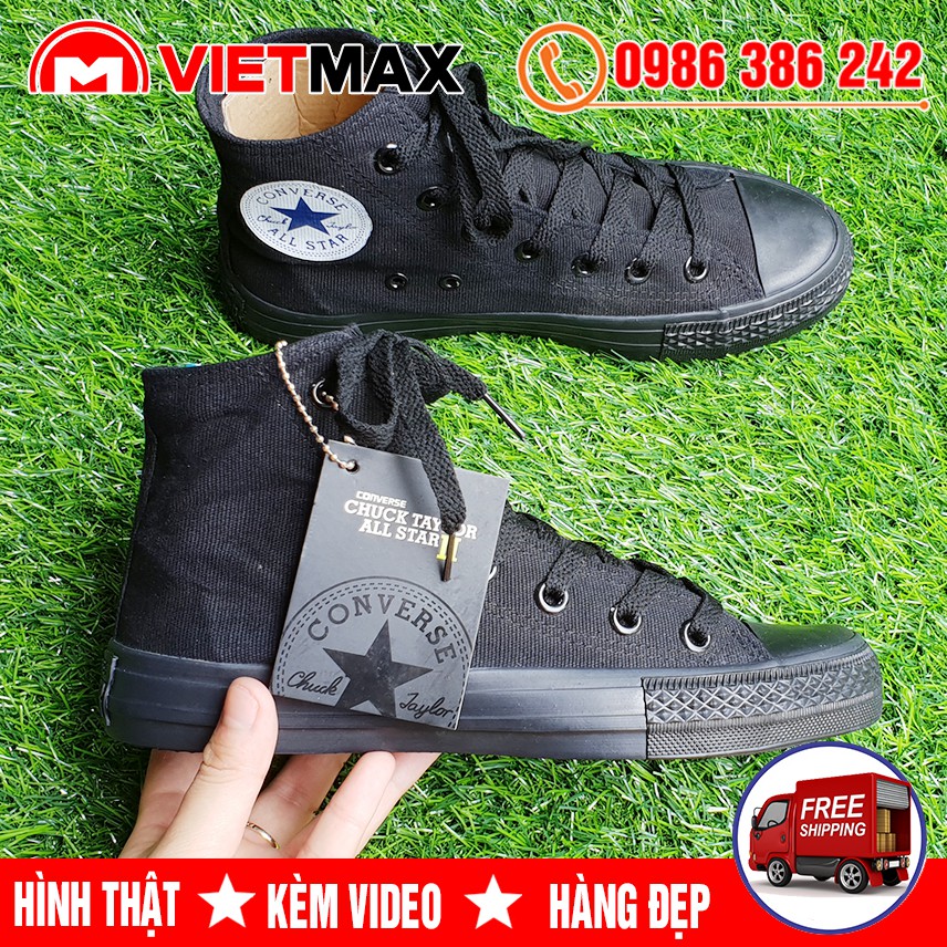 🔥 [HOT] Giày Thể Thao CV Classic Đen Full Cao Cổ Hàng Sale | BigBuy360 - bigbuy360.vn