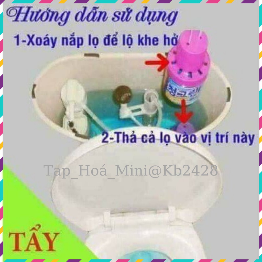 Lọ Thả Bồn Cầu Hàn Quốc Cao Cấp - Chai Thả Bồn Cầu Khử Mùi Diệt Khuẩn Toilet Hương Hoa