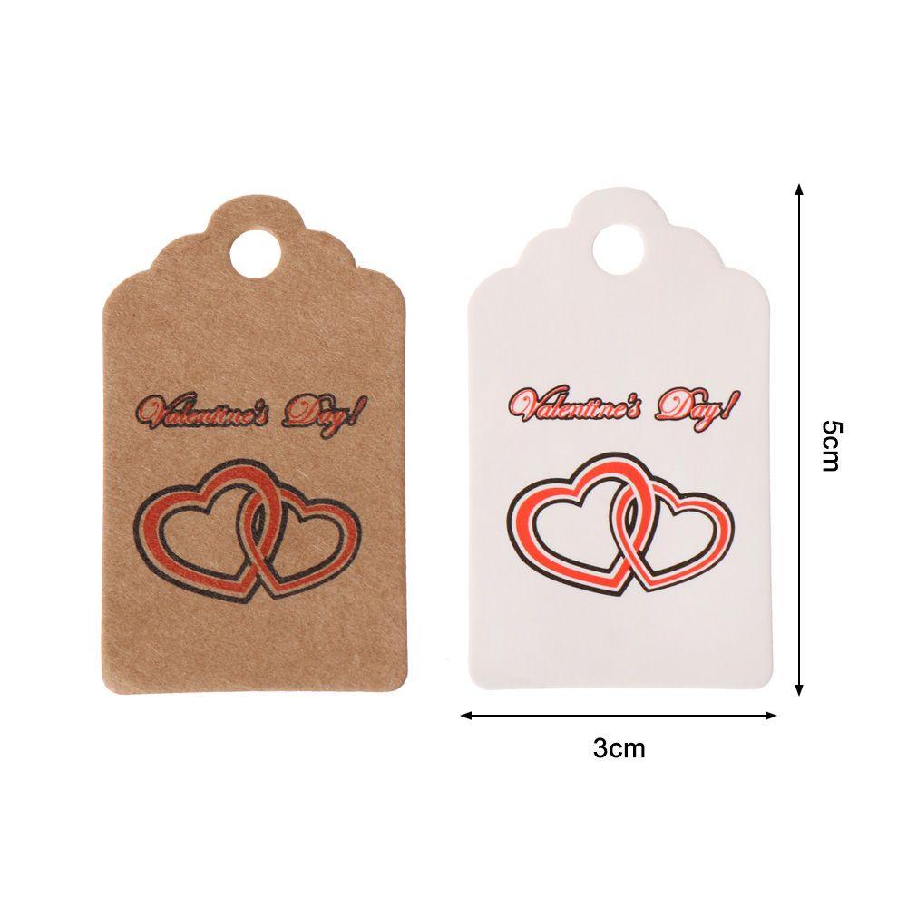 Set 100 Thẻ Giấy In Chữ Thank You Trang Trí Gói Quà