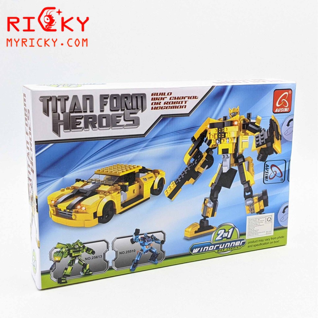 LEGO lắp ráp 2in1 mô hình ROBOT Bumblebee 244 miếng - LEGO xếp hình người máy biến hình Transformer