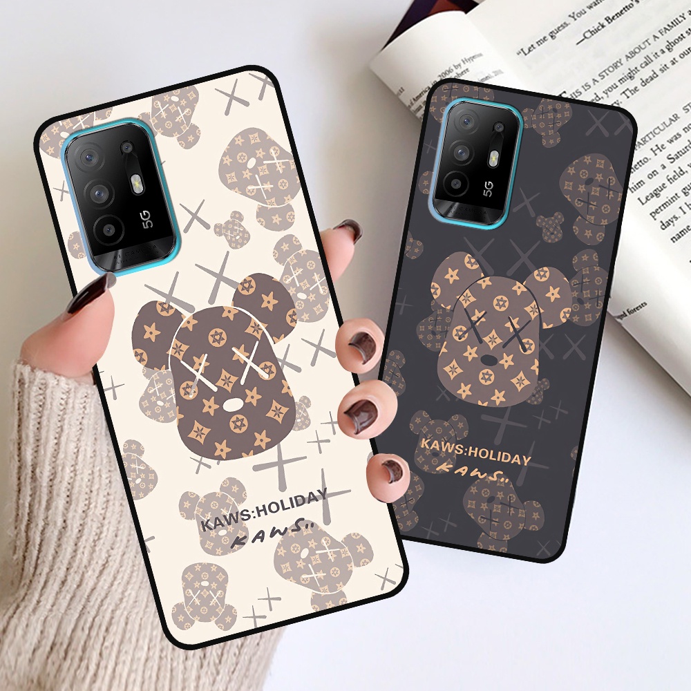 Ốp Oppo A95 5G in hình họa tiết Mountain, Be@rbrick dễ thương (T13 - T18)
