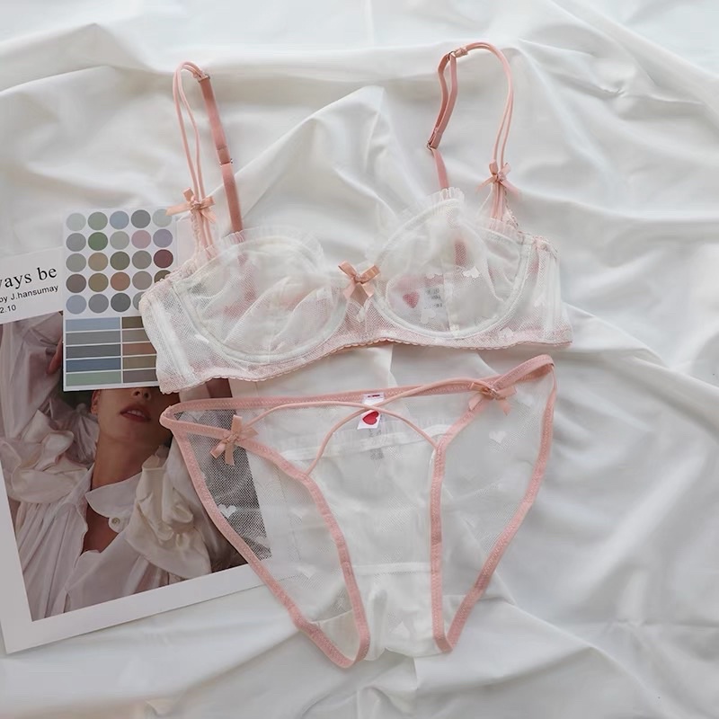 Set đồ lót nữ có gọng không mút Kichi set S1156 Bralettehousevn | BigBuy360 - bigbuy360.vn