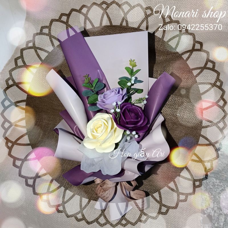 Bó hoa hồng 3 bông