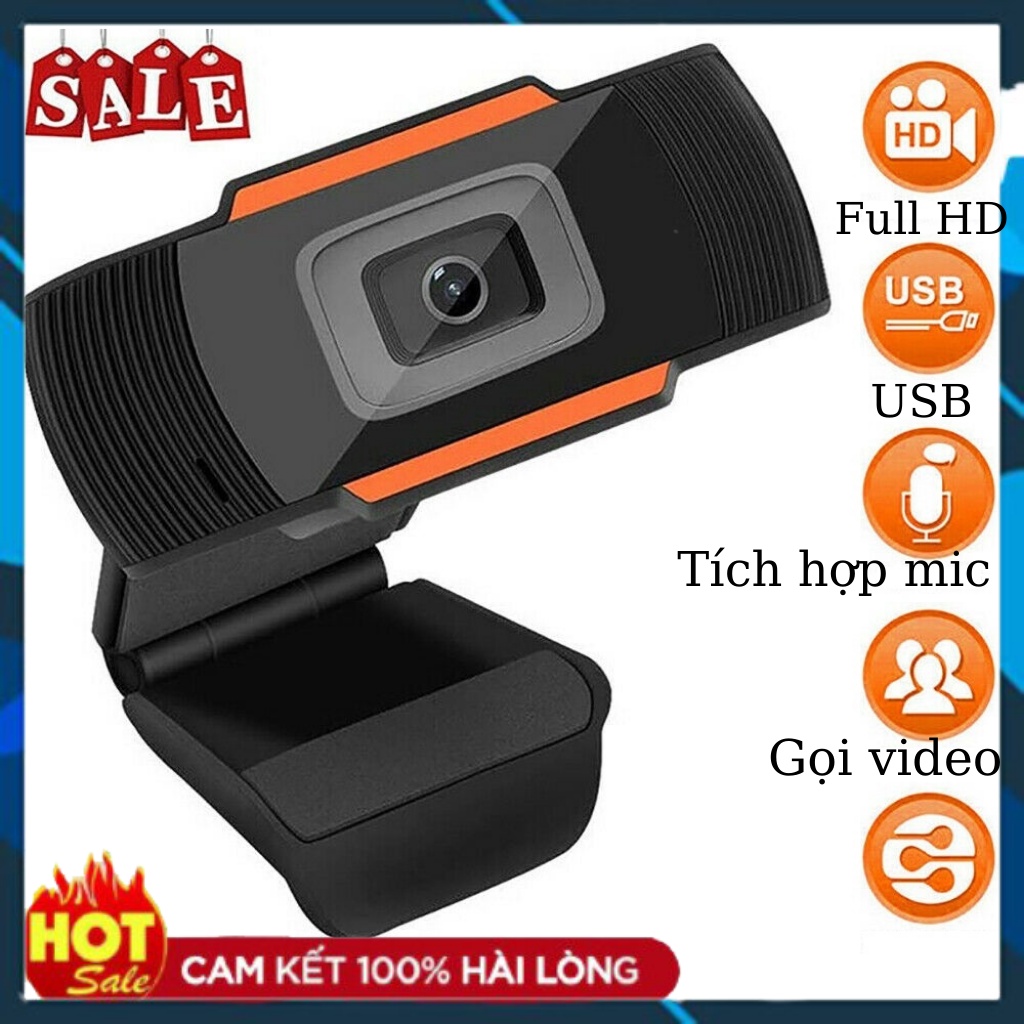 Webcam Máy Tính, Camera Có Mic 720p Cho Laptop Học Online Qua ZOOM