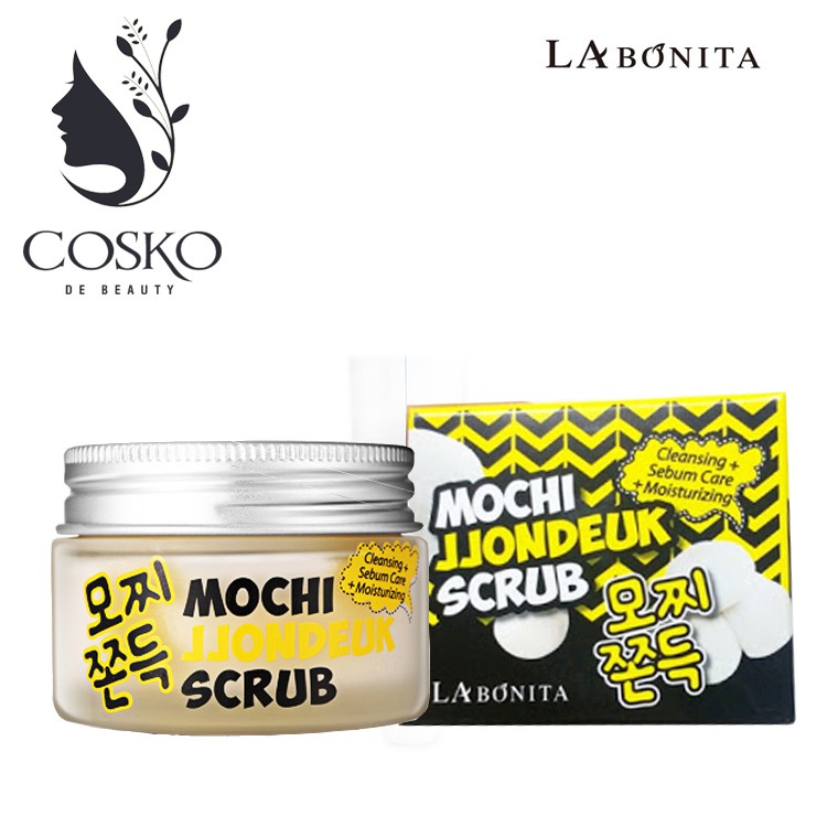 Tẩy da chết ❤️FREESHIP❤️ Mochi Scrub LABONITA làm sạch sâu lỗ chân lông, giúp da mịn màng tăng khả năng tại tạo da mới