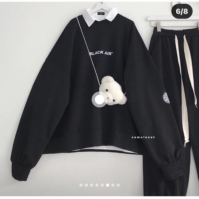 Set black + quần C TTS899