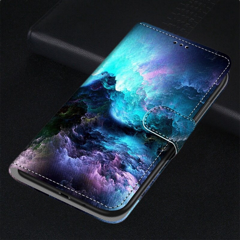 Bao da điện thoại nắp lật dạng ví in hình hoạt họa 3D 39 màu cho Samsung Galaxy A21S A20S A20E A 20S 20E 21S A20 A21
