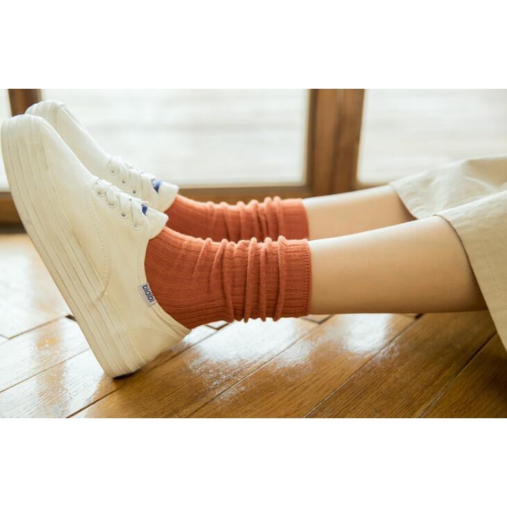 Vớ cotton cổ cao vừa thời trang cổ điển 21081